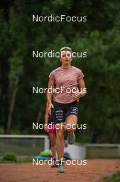 27.06.2022, Tignes, France (FRA): Lena Quintin (FRA) - Cross-Country training, Tignes (FRA). www.nordicfocus.com. ©Authamayou/NordicFocus. Every downloaded picture is fee-liable.