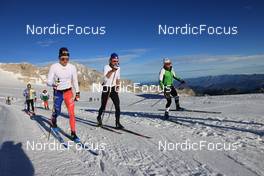 16.10.2022, Ramsau am Dachstein, Austria (AUT): Theo Schely (FRA), Hugo Lapalus (FRA), (l-r) - Cross-Country training, Ramsau am Dachstein (AUT). www.nordicfocus.com. © Manzoni/NordicFocus. Every downloaded picture is fee-liable.