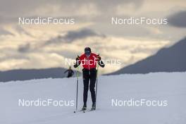 11.10.2022, Ramsau am Dachstein, Austria (AUT): Undefined Austrian athlete competes - Cross-Country training, Ramsau am Dachstein (AUT). www.nordicfocus.com. © Manzoni/NordicFocus. Every downloaded picture is fee-liable.