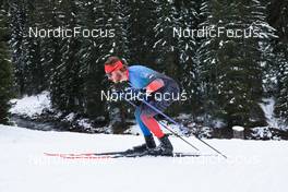 09.11.2022, Davos, Switzerland (SUI): Paul Combey (FRA) - Cross-Country training, Snowfarming track, Davos (SUI). www.nordicfocus.com. © Manzoni/NordicFocus. Every downloaded picture is fee-liable.