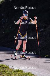 22.08.2022, Lavaze, Italy (ITA): Davide Graz (ITA) - Cross-Country training, Lavaze (ITA). www.nordicfocus.com. © Barbieri/NordicFocus. Every downloaded picture is fee-liable.