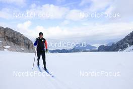 12.10.2022, Ramsau am Dachstein, Austria (AUT): Jules Chappaz (FRA) - Cross-Country training, Ramsau am Dachstein (AUT). www.nordicfocus.com. © Manzoni/NordicFocus. Every downloaded picture is fee-liable.