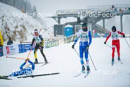 01.04.2022, Premanon, France (FRA): Quentin Viguier (FRA), Simon Clavel (FRA), (l-r)  - French Championships cross-country, individual sprint, Premanon (FRA). www.nordicfocus.com. © Augustin Authamayou/NordicFocus. Every downloaded picture is fee-liable.