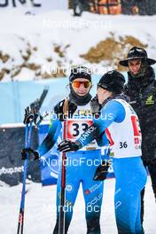01.04.2022, Premanon, France (FRA): Lena Quintin (FRA), Melissa Gal (FRA), (l-r)  - French Championships cross-country, individual sprint, Premanon (FRA). www.nordicfocus.com. © Augustin Authamayou/NordicFocus. Every downloaded picture is fee-liable.