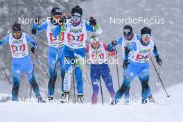 01.04.2022, Premanon, France (FRA): Gilonne Guigonnat (FRA), Amelie Suiffet (FRA), Melissa Gal (FRA), (l-r)  - French Championships cross-country, individual sprint, Premanon (FRA). www.nordicfocus.com. © Leo Authamayou/NordicFocus. Every downloaded picture is fee-liable.