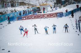 01.04.2022, Premanon, France (FRA): THAIS Gleyzolle (FRA), DAPHNE Patois (FRA), NINON Philip (FRA), ANNETTE Coupat (FRA), ARIANE Pignot (FRA), COLINE Granet (FRA), (l-r)  - French Championships cross-country, individual sprint, Premanon (FRA). www.nordicfocus.com. © Augustin Authamayou/NordicFocus. Every downloaded picture is fee-liable.