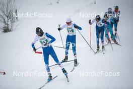 01.04.2022, Premanon, France (FRA): JOHAN Calandry (FRA), ESTEBAN Bizzocchi (FRA), (l-r)  - French Championships cross-country, individual sprint, Premanon (FRA). www.nordicfocus.com. © Augustin Authamayou/NordicFocus. Every downloaded picture is fee-liable.