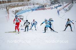 01.04.2022, Premanon, France (FRA): DAPHNE Patois (FRA), NINON Philip (FRA), ANNETTE Coupat (FRA), COLINE Granet (FRA), (l-r)  - French Championships cross-country, individual sprint, Premanon (FRA). www.nordicfocus.com. © Augustin Authamayou/NordicFocus. Every downloaded picture is fee-liable.