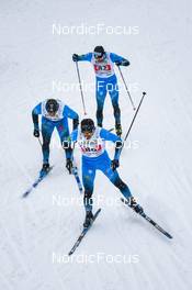 01.04.2022, Premanon, France (FRA): Gaspard Rousset (FRA), Jules Chappaz (FRA), Arnaud Chautemps (FRA), (l-r)  - French Championships cross-country, individual sprint, Premanon (FRA). www.nordicfocus.com. © Augustin Authamayou/NordicFocus. Every downloaded picture is fee-liable.