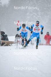 01.04.2022, Premanon, France (FRA): Gaspard Rousset (FRA), Arnaud Chautemps (FRA), (l-r)  - French Championships cross-country, individual sprint, Premanon (FRA). www.nordicfocus.com. © Augustin Authamayou/NordicFocus. Every downloaded picture is fee-liable.