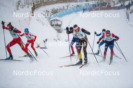 01.04.2022, Premanon, France (FRA): LORIN Vergnolle (FRA), PAUL Schlussel (FRA), (l-r)  - French Championships cross-country, individual sprint, Premanon (FRA). www.nordicfocus.com. © Augustin Authamayou/NordicFocus. Every downloaded picture is fee-liable.