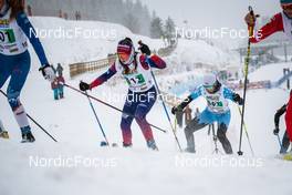 01.04.2022, Premanon, France (FRA): LOUISE Marguet (FRA), ANNETTE Coupat (FRA), (l-r)  - French Championships cross-country, individual sprint, Premanon (FRA). www.nordicfocus.com. © Augustin Authamayou/NordicFocus. Every downloaded picture is fee-liable.