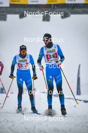 01.04.2022, Premanon, France (FRA): Simon Chappaz (FRA), Matteo Correia (FRA), (l-r)  - French Championships cross-country, individual sprint, Premanon (FRA). www.nordicfocus.com. © Augustin Authamayou/NordicFocus. Every downloaded picture is fee-liable.