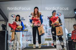 01.04.2022, Premanon, France (FRA): LINA Levet (FRA), MARGOT Tirloy (FRA), DAPHNE Patois (FRA), (l-r) - French Championships cross-country, individual sprint, Premanon (FRA). www.nordicfocus.com. © Augustin Authamayou/NordicFocus. Every downloaded picture is fee-liable.