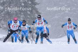01.04.2022, Premanon, France (FRA): Enora Latuilliere (FRA), Paula Botet (FRA), Camille Bened (FRA), (l-r)  - French Championships cross-country, individual sprint, Premanon (FRA). www.nordicfocus.com. © Leo Authamayou/NordicFocus. Every downloaded picture is fee-liable.