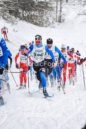 02.04.2022, Premanon, France (FRA): Hugo Dejour (FRA) - French Championships cross-country, mass, Premanon (FRA). www.nordicfocus.com. © Augustin Authamayou/NordicFocus. Every downloaded picture is fee-liable.