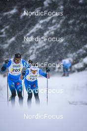 02.04.2022, Premanon, France (FRA): Jules Chappaz (FRA), Clement Parisse (FRA), (l-r)  - French Championships cross-country, mass, Premanon (FRA). www.nordicfocus.com. © Leo Authamayou/NordicFocus. Every downloaded picture is fee-liable.