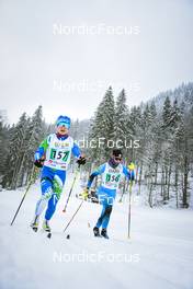 02.04.2022, Premanon, France (FRA): Amelie Suiffet (FRA), Tania Kurek (FRA), (l-r)  - French Championships cross-country, mass, Premanon (FRA). www.nordicfocus.com. © Leo Authamayou/NordicFocus. Every downloaded picture is fee-liable.