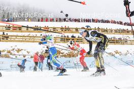 02.04.2022, Premanon, France (FRA): Charly Rousset (FRA), Antonin Schoeffel (FRA), (l-r)  - French Championships cross-country, mass, Premanon (FRA). www.nordicfocus.com. © Augustin Authamayou/NordicFocus. Every downloaded picture is fee-liable.