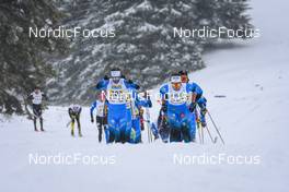 02.04.2022, Premanon, France (FRA): Jean marc Gaillard (FRA), Clement Parisse (FRA), (l-r)  - French Championships cross-country, mass, Premanon (FRA). www.nordicfocus.com. © Leo Authamayou/NordicFocus. Every downloaded picture is fee-liable.
