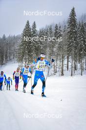 02.04.2022, Premanon, France (FRA): Simon Vuillet (FRA), Hugo Lapalus (FRA), Clement Parisse (FRA), (l-r)  - French Championships cross-country, mass, Premanon (FRA). www.nordicfocus.com. © Leo Authamayou/NordicFocus. Every downloaded picture is fee-liable.