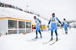 02.04.2022, Premanon, France (FRA): Theo Schely (FRA), Tom Mancini (FRA), (l-r)  - French Championships cross-country, mass, Premanon (FRA). www.nordicfocus.com. © Augustin Authamayou/NordicFocus. Every downloaded picture is fee-liable.