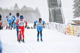 02.04.2022, Premanon, France (FRA): Ivan Essonnier (FRA), Simon Chappaz (FRA), (l-r)  - French Championships cross-country, mass, Premanon (FRA). www.nordicfocus.com. © Augustin Authamayou/NordicFocus. Every downloaded picture is fee-liable.