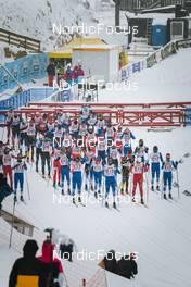 02.04.2022, Premanon, France (FRA): Start of U17 mens race - French Championships cross-country, mass, Premanon (FRA). www.nordicfocus.com. © Augustin Authamayou/NordicFocus. Every downloaded picture is fee-liable.