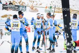02.04.2022, Premanon, France (FRA): Arnaud Chautemps (FRA), Tom Mancini (FRA), Clement Parisse (FRA), Hugo Lapalus (FRA), (l-r)  - French Championships cross-country, mass, Premanon (FRA). www.nordicfocus.com. © Augustin Authamayou/NordicFocus. Every downloaded picture is fee-liable.