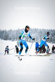 02.04.2022, Premanon, France (FRA): Lena Quintin (FRA), Alexiane Gauthier (FRA), (l-r)  - French Championships cross-country, mass, Premanon (FRA). www.nordicfocus.com. © Leo Authamayou/NordicFocus. Every downloaded picture is fee-liable.