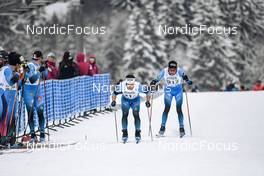 03.04.2022, Premanon, France (FRA): Simon Chappaz (FRA), Clement Parisse (FRA), (l-r)  - French Championships cross-country, relay, Premanon (FRA). www.nordicfocus.com. © Augustin Authamayou/NordicFocus. Every downloaded picture is fee-liable.