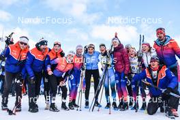 03.04.2022, Premanon, France (FRA): Eve Ondine Duchaufour (FRA), Lallier Celine Chopard (FRA), (l-r)  - French Championships cross-country, relay, Premanon (FRA). www.nordicfocus.com. © Leo Authamayou/NordicFocus. Every downloaded picture is fee-liable.