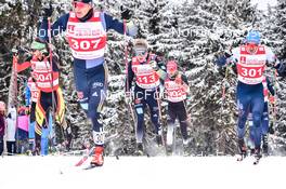 02.04.2022, Oberwiesenthal, Germany (GER): Niklas Mueller (GER), Lucas Boegl (GER), (l-r) - German Championships cross-country, mass, Oberwiesenthal (GER). www.nordicfocus.com. © Reichert/NordicFocus. Every downloaded picture is fee-liable.