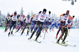02.04.2022, Oberwiesenthal, Germany (GER): Philipp Moosmayer (GER), Lennart Roever (GER), Toni Rollinger (GER), Janik Weidlich (GER), (l-r) - German Championships cross-country, mass, Oberwiesenthal (GER). www.nordicfocus.com. © Reichert/NordicFocus. Every downloaded picture is fee-liable.