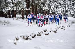02.04.2022, Oberwiesenthal, Germany (GER): Melina Holland (GER), Helena Herrmann (GER), Charlotte Boehme (GER), Christina Doeringer (GER), (l-r) - German Championships cross-country, mass, Oberwiesenthal (GER). www.nordicfocus.com. © Reichert/NordicFocus. Every downloaded picture is fee-liable.