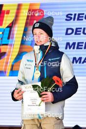 02.04.2022, Oberwiesenthal, Germany (GER): 1st place, Jonas Mueller (GER), (l-r) - German Championships cross-country, mass, Oberwiesenthal (GER). www.nordicfocus.com. © Reichert/NordicFocus. Every downloaded picture is fee-liable.