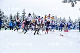 02.04.2022, Oberwiesenthal, Germany (GER): Toni Rollinger (GER), Janik Weidlich (GER), (l-r) - German Championships cross-country, mass, Oberwiesenthal (GER). www.nordicfocus.com. © Reichert/NordicFocus. Every downloaded picture is fee-liable.
