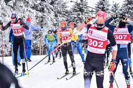 02.04.2022, Oberwiesenthal, Germany (GER): Max Olex (GER), Ruben Kretzschmar (GER), (l-r) - German Championships cross-country, mass, Oberwiesenthal (GER). www.nordicfocus.com. © Reichert/NordicFocus. Every downloaded picture is fee-liable.
