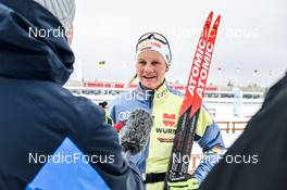02.04.2022, Oberwiesenthal, Germany (GER): Katherine Sauerbrey (GER) - German Championships cross-country, mass, Oberwiesenthal (GER). www.nordicfocus.com. © Reichert/NordicFocus. Every downloaded picture is fee-liable.