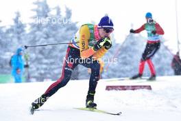 03.04.2022, Oberwiesenthal, Germany (GER): Jonas Albrecht (GER) - German Championships cross-country, relay, Oberwiesenthal (GER). www.nordicfocus.com. © Reichert/NordicFocus. Every downloaded picture is fee-liable.