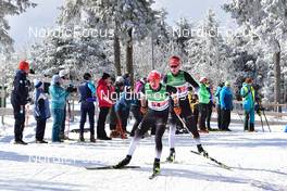 03.04.2022, Oberwiesenthal, Germany (GER): Florian Notz (GER), Marius Kastner (GER), (l-r) - German Championships cross-country, relay, Oberwiesenthal (GER). www.nordicfocus.com. © Reichert/NordicFocus. Every downloaded picture is fee-liable.