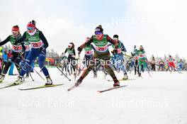 03.04.2022, Oberwiesenthal, Germany (GER): Lisa Zinecker(GER), Laura Petzold (GER) - German Championships cross-country, relay, Oberwiesenthal (GER). www.nordicfocus.com. © Reichert/NordicFocus. Every downloaded picture is fee-liable.