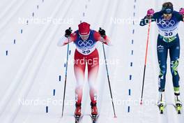 10.02.2022, Beijing, China (CHN): Nadine Faehndrich (SUI), Anamarija Lampic (SLO), (l-r)  - XXIV. Olympic Winter Games Beijing 2022, cross-country, 10km women, Beijing (CHN). www.nordicfocus.com. © Modica/NordicFocus. Every downloaded picture is fee-liable.