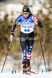 10.02.2022, Beijing, China (CHN): Rosie Brennan (USA) - XXIV. Olympic Winter Games Beijing 2022, cross-country, 10km women, Beijing (CHN). www.nordicfocus.com. © Modica/NordicFocus. Every downloaded picture is fee-liable.