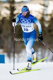10.02.2022, Beijing, China (CHN): Coralie Bentz (FRA) - XXIV. Olympic Winter Games Beijing 2022, cross-country, 10km women, Beijing (CHN). www.nordicfocus.com. © Modica/NordicFocus. Every downloaded picture is fee-liable.