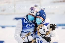 10.02.2022, Beijing, China (CHN): Krista Parmakoski (FIN), Kerttu Niskanen (FIN), (l-r)  - XXIV. Olympic Winter Games Beijing 2022, cross-country, 10km women, Beijing (CHN). www.nordicfocus.com. © Modica/NordicFocus. Every downloaded picture is fee-liable.