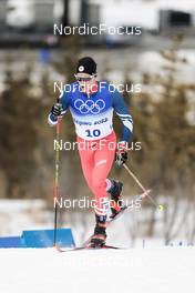 11.02.2022, Beijing, China (CHN): Adam Fellner (CZE) - XXIV. Olympic Winter Games Beijing 2022, cross-country, 15km men, Beijing (CHN). www.nordicfocus.com. © Modica/NordicFocus. Every downloaded picture is fee-liable.