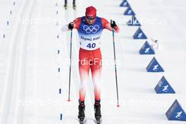 11.02.2022, Beijing, China (CHN): Dario Cologna (SUI) - XXIV. Olympic Winter Games Beijing 2022, cross-country, 15km men, Beijing (CHN). www.nordicfocus.com. © Modica/NordicFocus. Every downloaded picture is fee-liable.