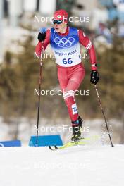 11.02.2022, Beijing, China (CHN): Ivan Yakimushkin (ROC) - XXIV. Olympic Winter Games Beijing 2022, cross-country, 15km men, Beijing (CHN). www.nordicfocus.com. © Modica/NordicFocus. Every downloaded picture is fee-liable.