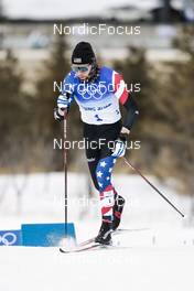 11.02.2022, Beijing, China (CHN): Ben Ogden (USA) - XXIV. Olympic Winter Games Beijing 2022, cross-country, 15km men, Beijing (CHN). www.nordicfocus.com. © Modica/NordicFocus. Every downloaded picture is fee-liable.